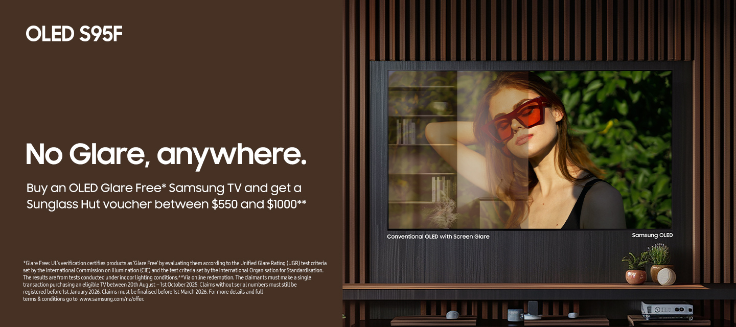 Samsung OLED Glare Free Promotion | Samsung NZ